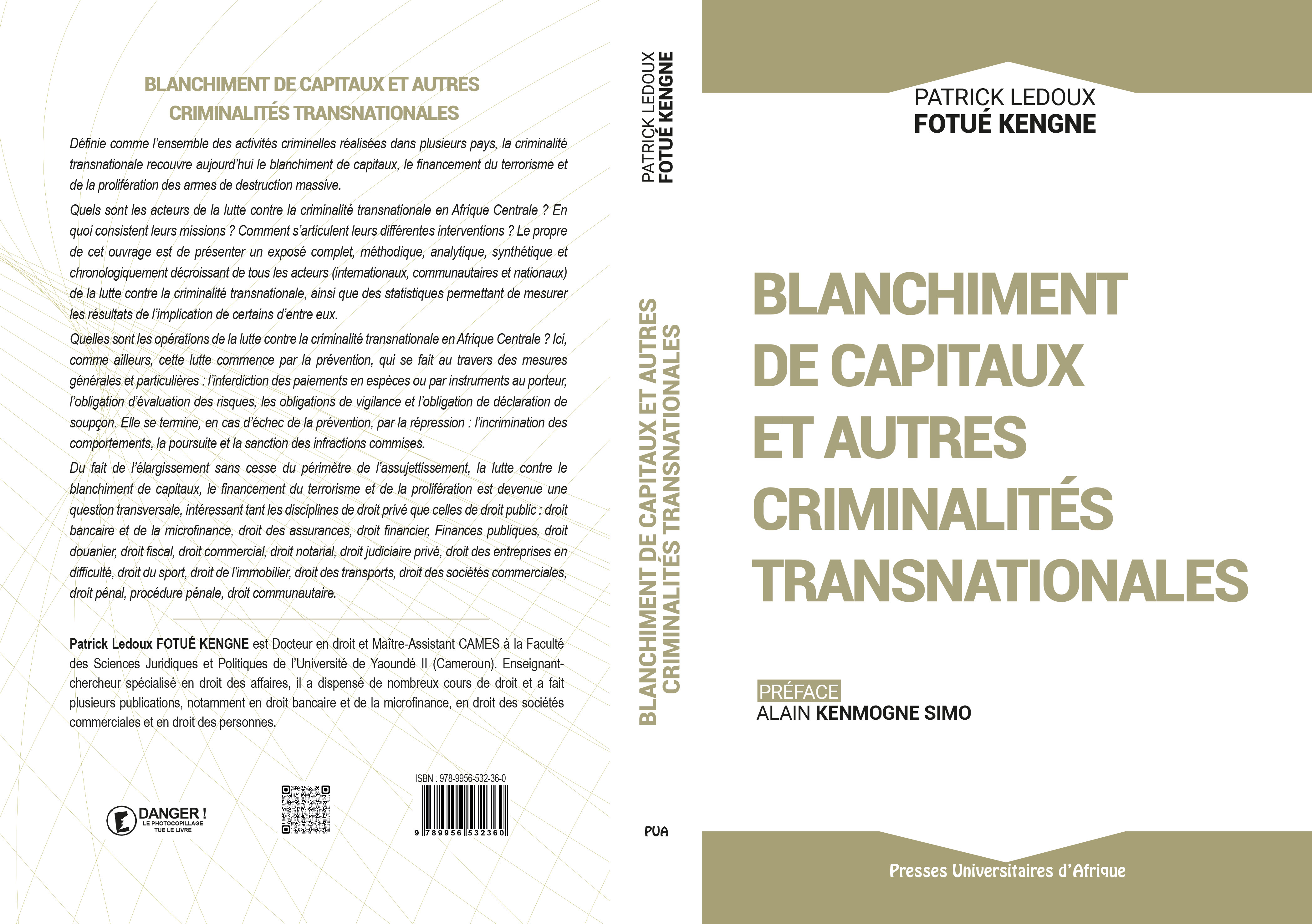 Couv: Blanchiment de capitaux et autres criminalités transnationales