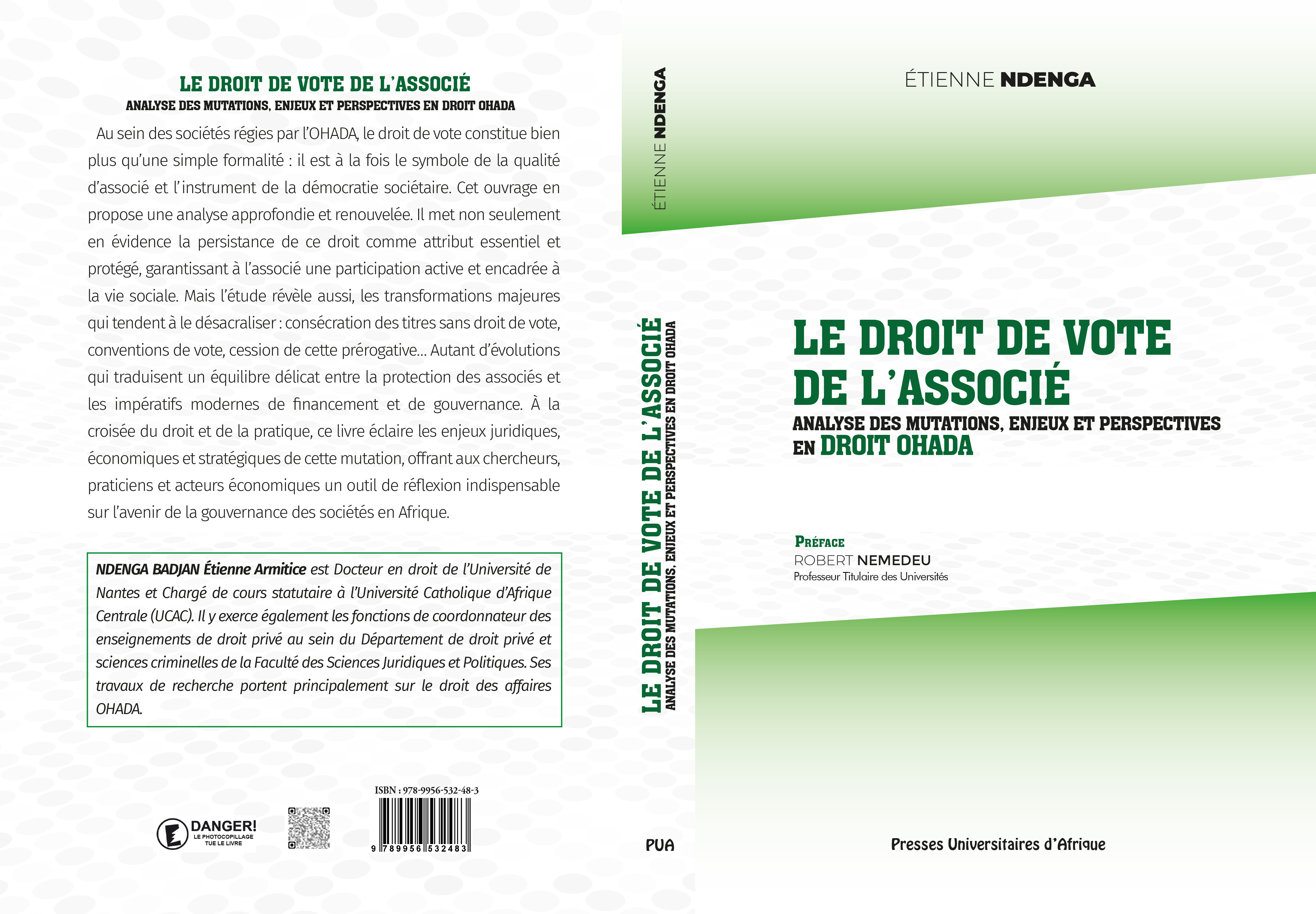 Couv Le Droit de vote OHADA