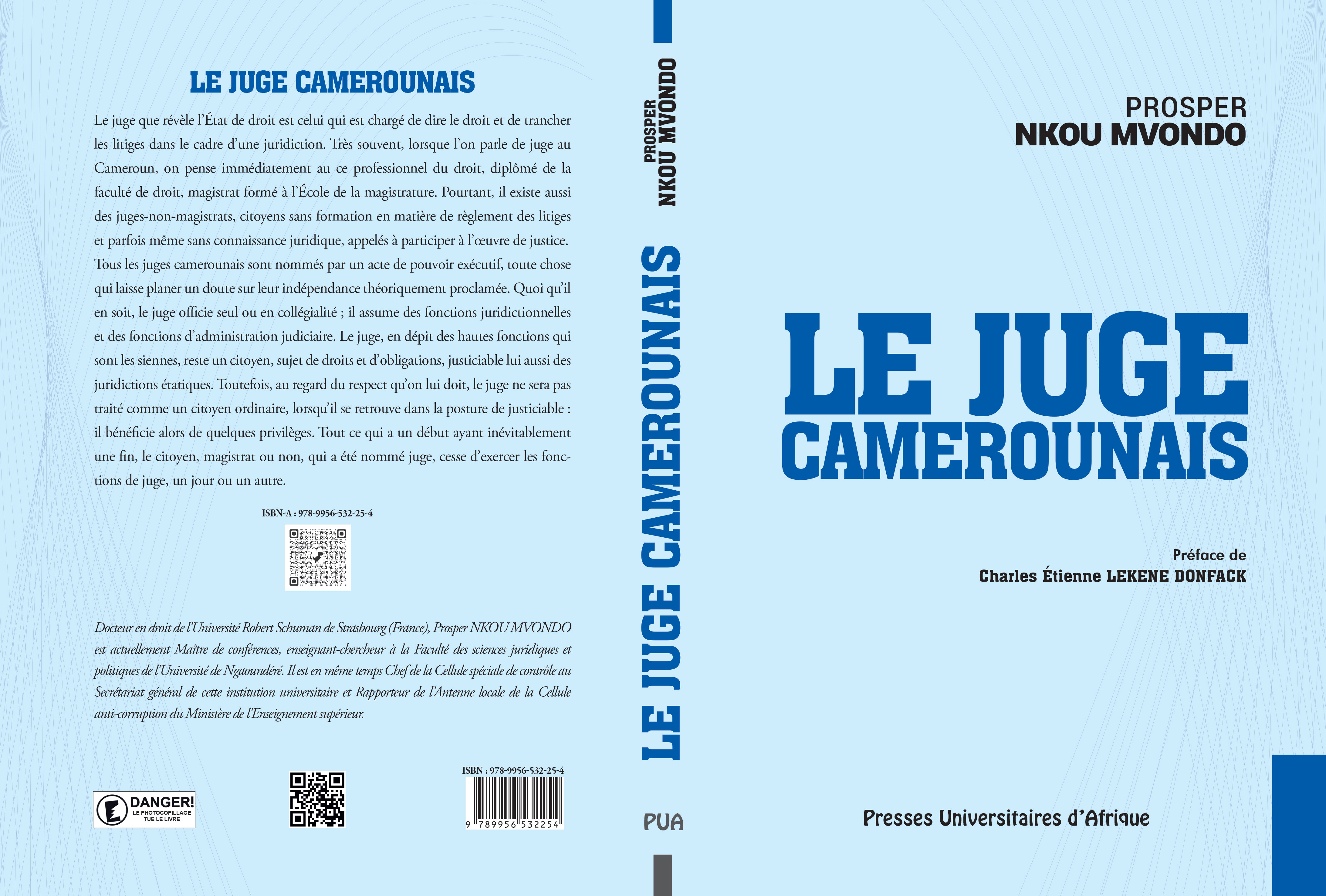 Couverture: Le Juge Camerounais