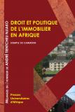 Couverture: Droit et Politique de l'immobilier en Afrique