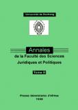 Annales de la Faculté des Sciences Juridiques et Politiques Tome 2