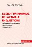 Couverture: Le droit patrimonial de la famille en questions