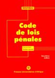 Couverture : Code de lois pénales