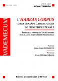 Couverture:L'Habeas corpus dans le Code camerounais de procédure pénale