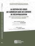 LA GESTION DES CRISES AU CAMEROUN DANS UN CONTEXTE DE DÉCENTRALISATION Couv: LA GESTION DES CRISES AU CAMEROUN DANS UN CONTEXTE DE DÉCENTRALISATION
