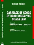 Couverture: CARRIAGE OF GOODS BY ROAD UNDER THE OHADA LAW