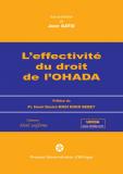 Couverture : L’Effectivité du droit de l’OHADA