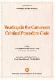 Cover : Readings in the Cameroon Criminal Procedure Code