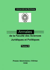 Annales de la Faculté des Sciences Juridiques et Politiques Tome 2