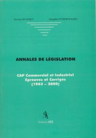 Couverture : Annales de législation