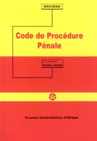 Couverture : Code de procédure pénale