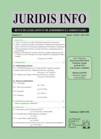 Couverture : Juridis N° : 13