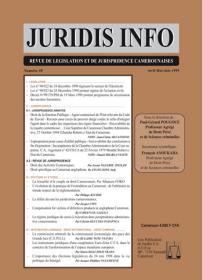 Couverture : Juridis N° : 38