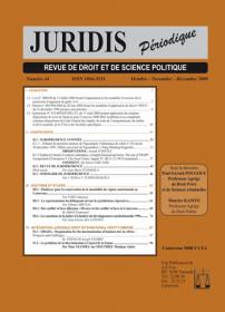 Couverture : Juridis N° : 44