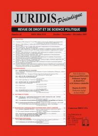 Couverture : Juridis N° : 48