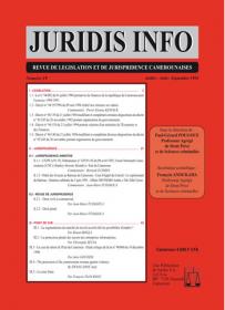 Couverture : Juridis N° : 19